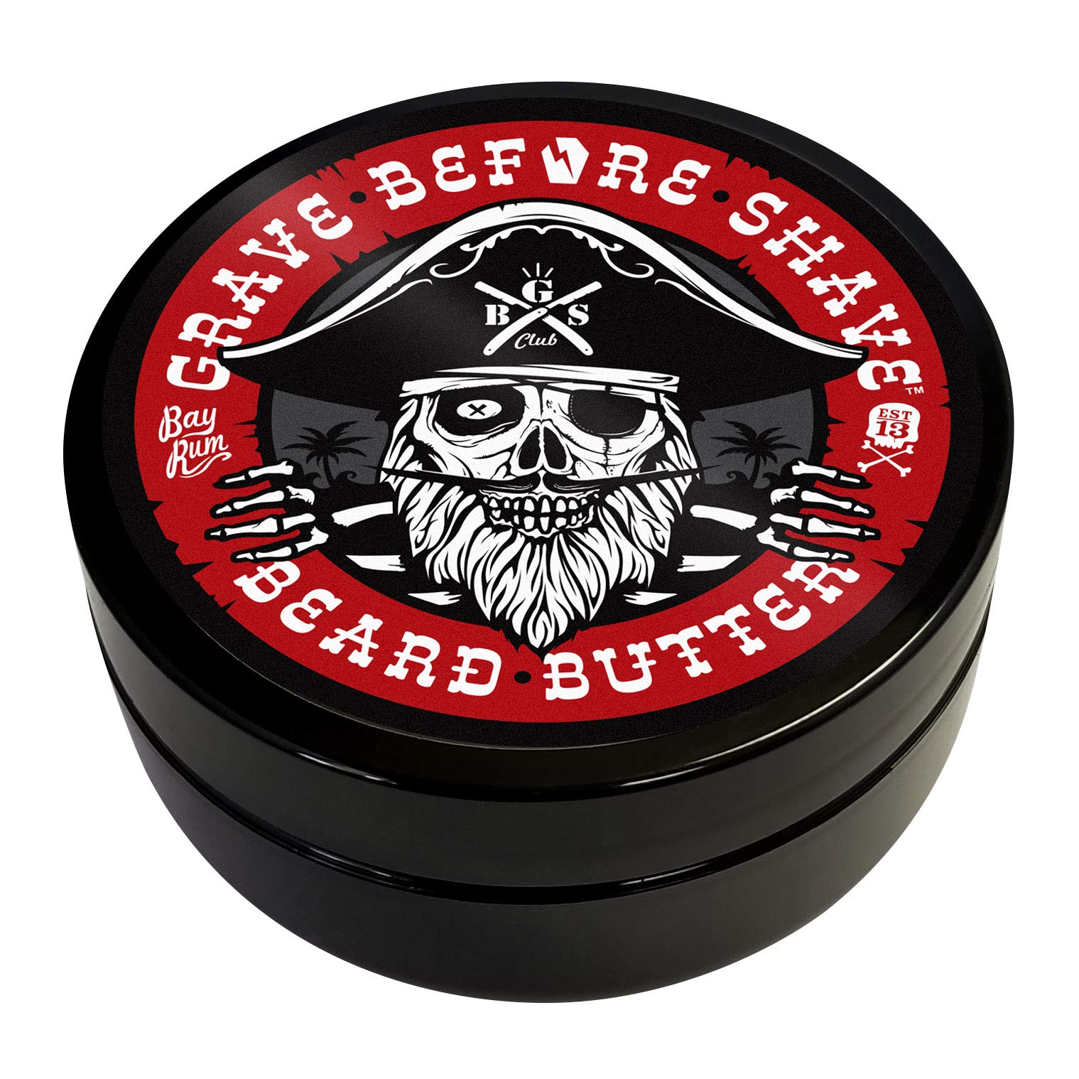 Grave Before Shave Bay Rum Beard Butter with Coconut Scent, 4 oz