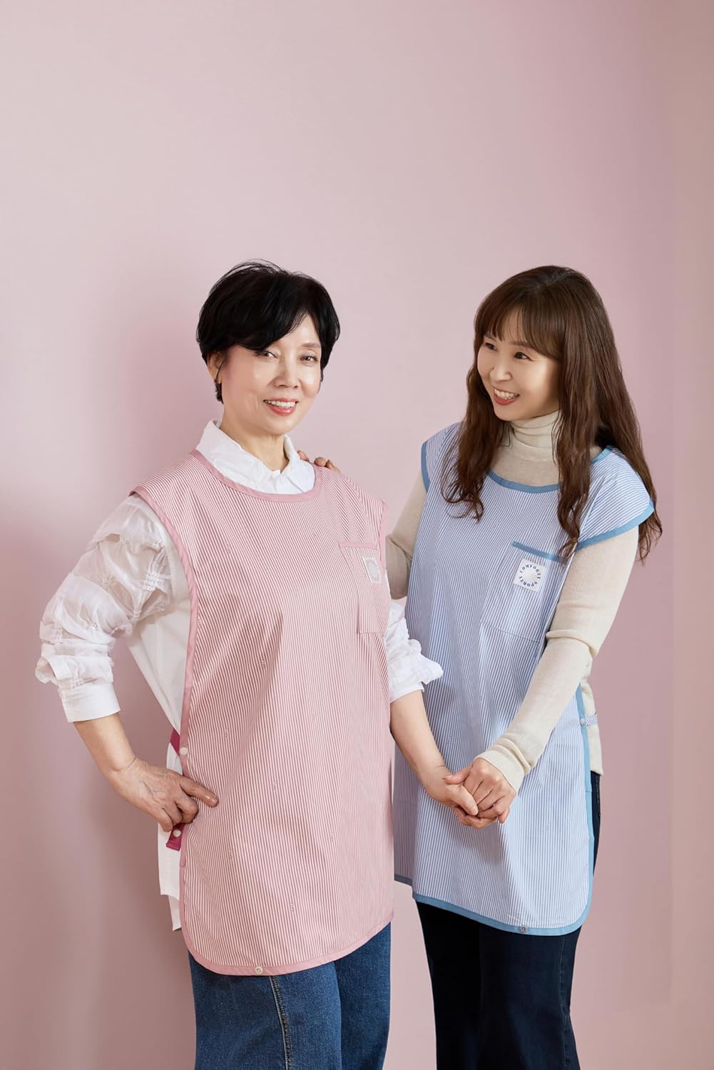 2 or 3Pack Premium Adult Waterproof Bib Apron, Korea Fabric, Home/Hospital/Car, Crumb Catcher, Washable