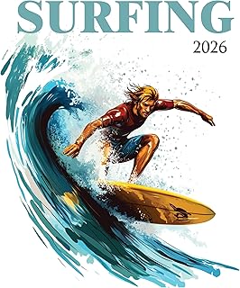 Surfing 2026 Wall Calendar
