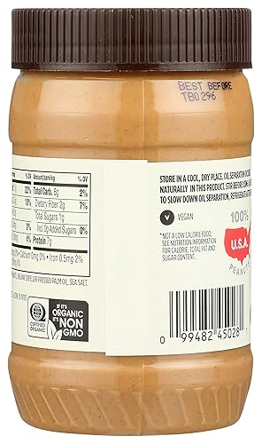 Miniatura 13 de 365 by Whole Foods Market, Mantequilla de maní cremosa orgánica, sin azúcar, sin agitar, 16 onzas