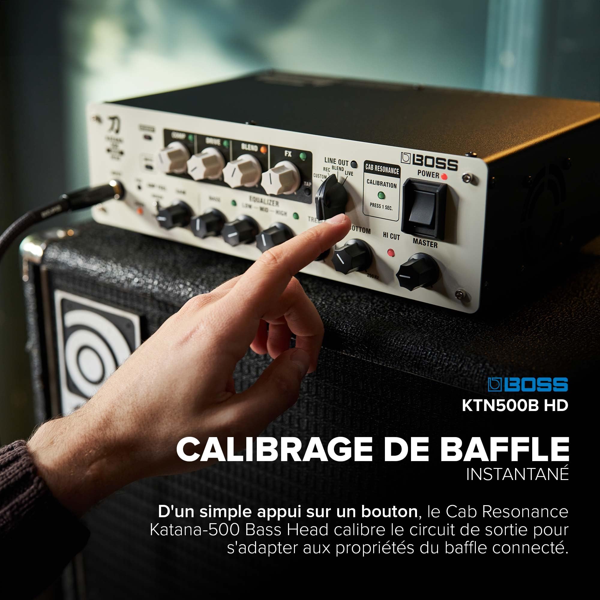 BOSS Katana-500-bastopp | Kompakt 500-watts basförstärkartopp Med professionella ljudverktyg | Innovativ högtalarkalibrering| Över 60 effekter Med BOSS Tone Studio | Många anslutningsmöjligheter