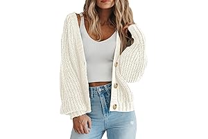 Women's Chunky Open-Front Cardigan: Cozy, Versatile, and Oh-So-Chic!