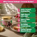 KOKOPO Natural Coconut Butter 300g | Pure & Creamy Coconut Spread | Plant-Based, Dairy-Free & Vegan | Ideal for Cooking, Baking, Smoothies & Healthy Recipes gallery image
