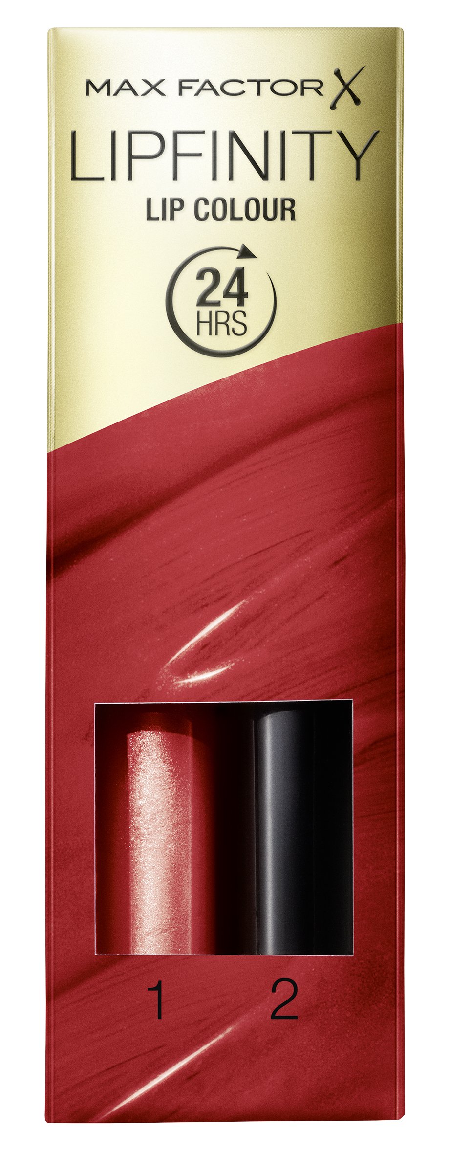 Max Factor Lipfinity Lip Colour Hot 120 – Kussechter Lippenstift mit 24h Halt ohne auszutrocknen, mit intensiver Farbabgabe, präzisem Applikator & intensiv pflegendem Gloss-Top Coat