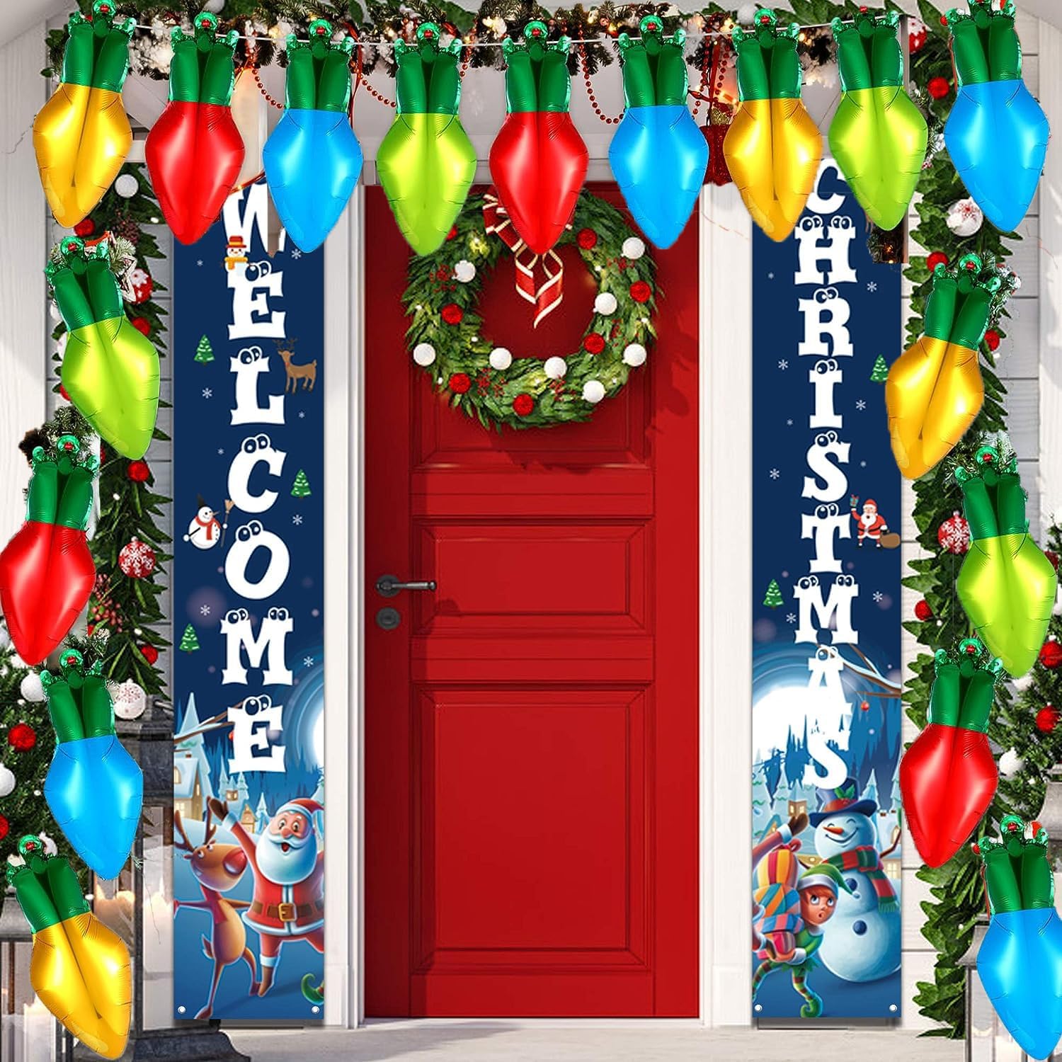 40pcs Christmas Light Bulb Balloon Christmas Balloons Xmas