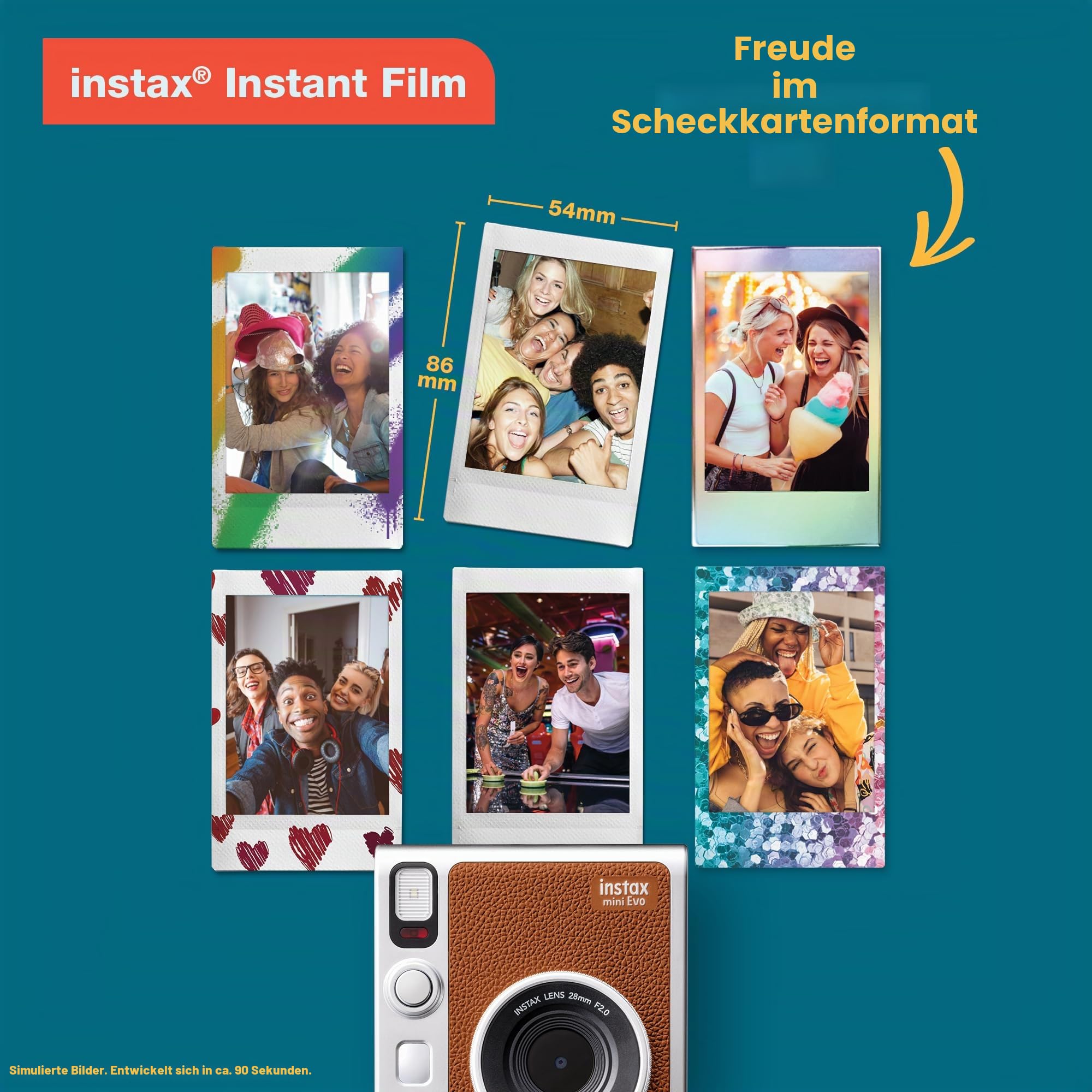 Fujifilm Instax Mini Evo - Braun