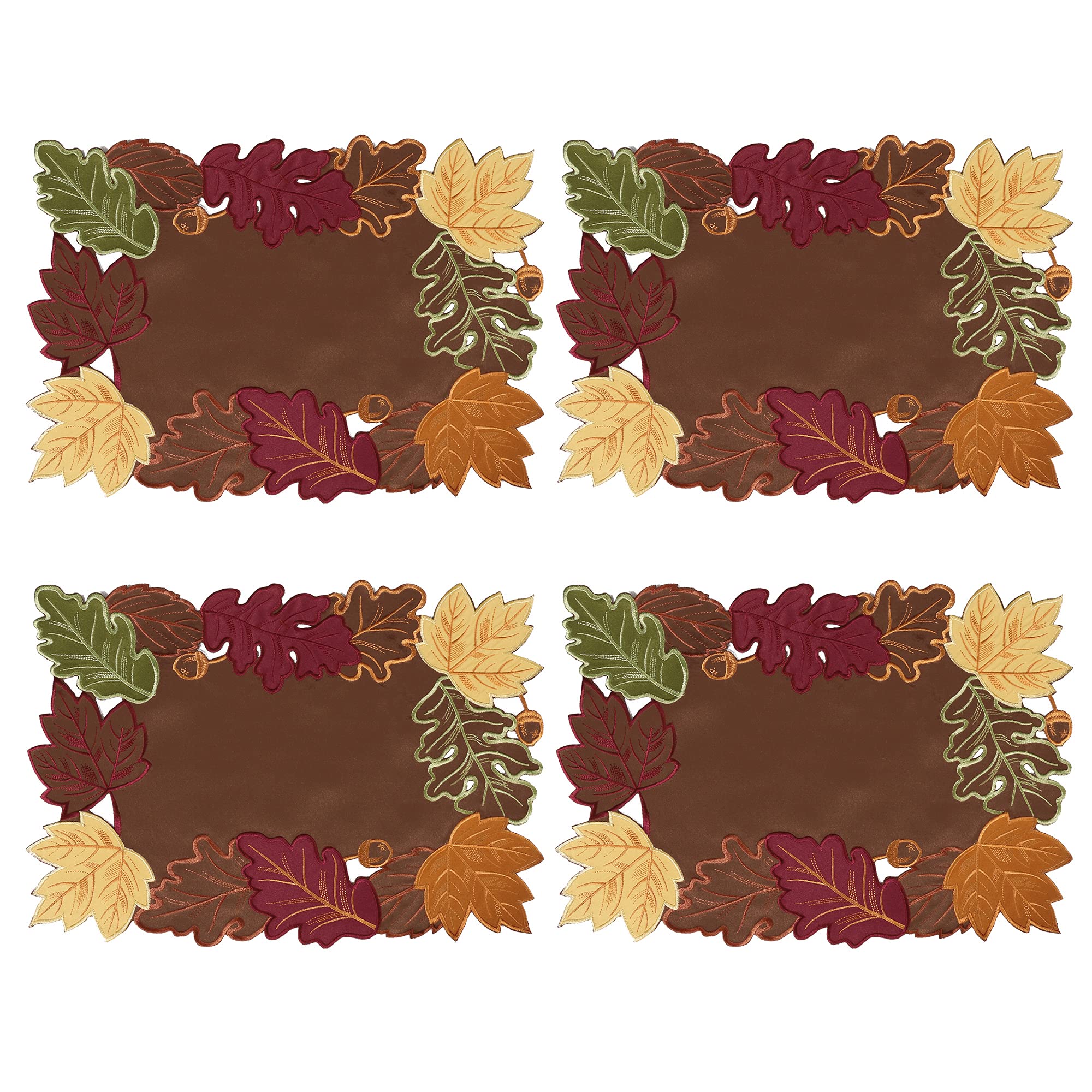 OWENIE Thanksgiving Placemats Set 