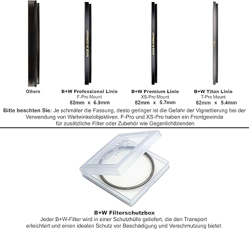Miniatura 12 de Filtro de protección transparente B + W para lente de cámara – Ultra Slim Titan Mount (T-PRO), 007, HTC, 16 capas multiresistentes y nano