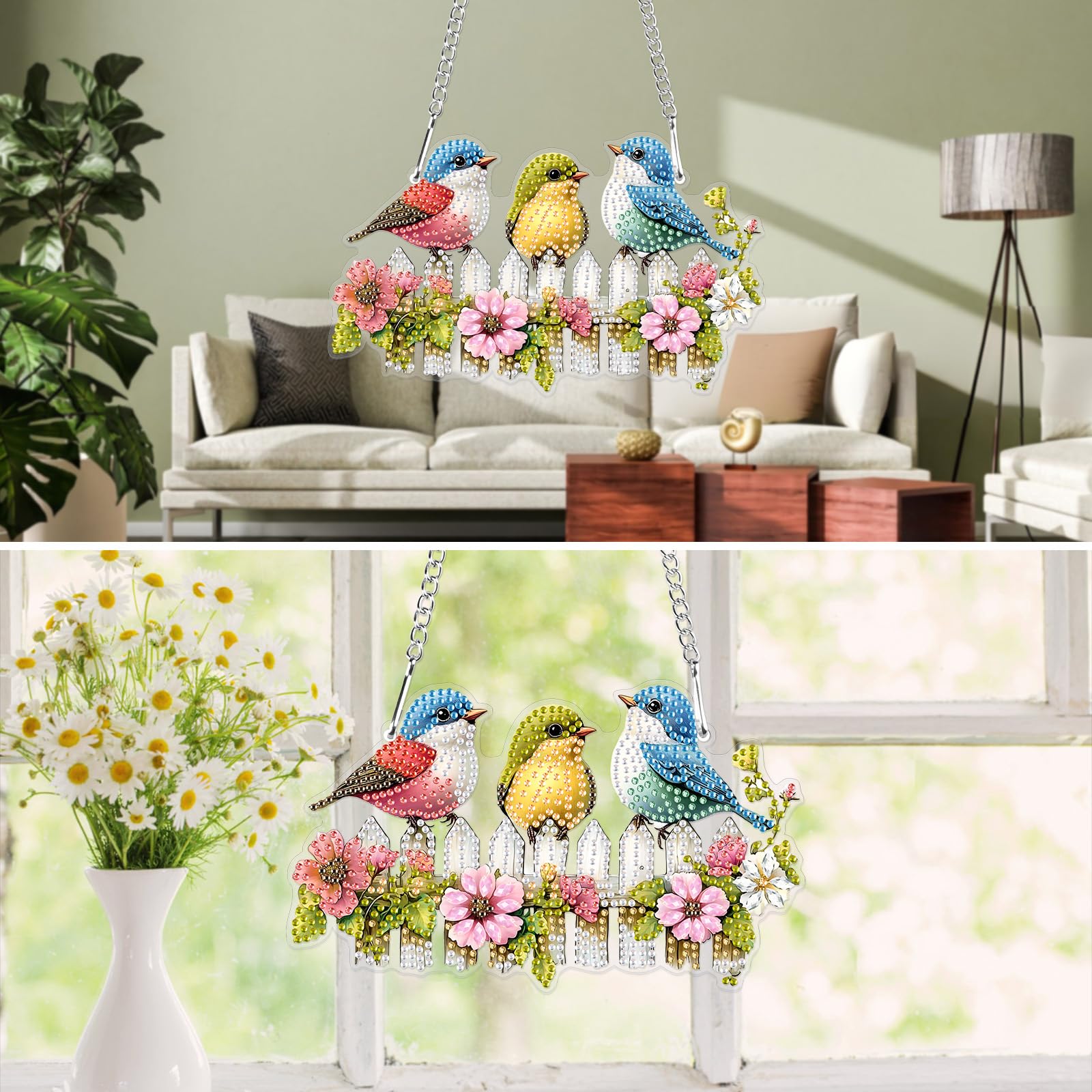 MXJSUA Fleurs DIY Diamond Painting Kits,Diamond Painting