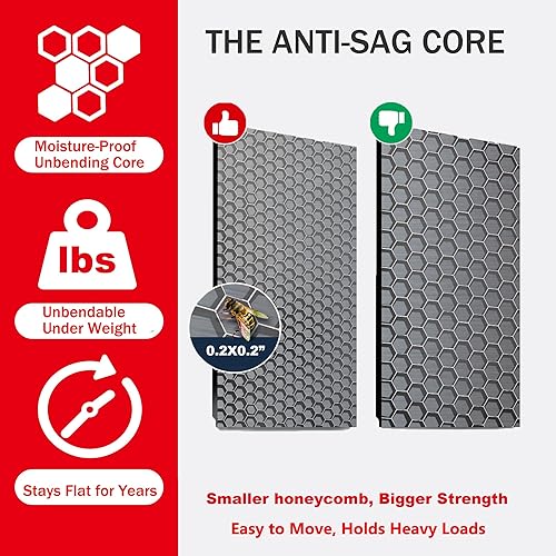 Miniatura 5 de Estantería de garaje de 48 pulgadas de ancho, resistente, 3000 libras, estante de almacenamiento ajustable de 5 niveles, 72 pulgadas de alto x 48