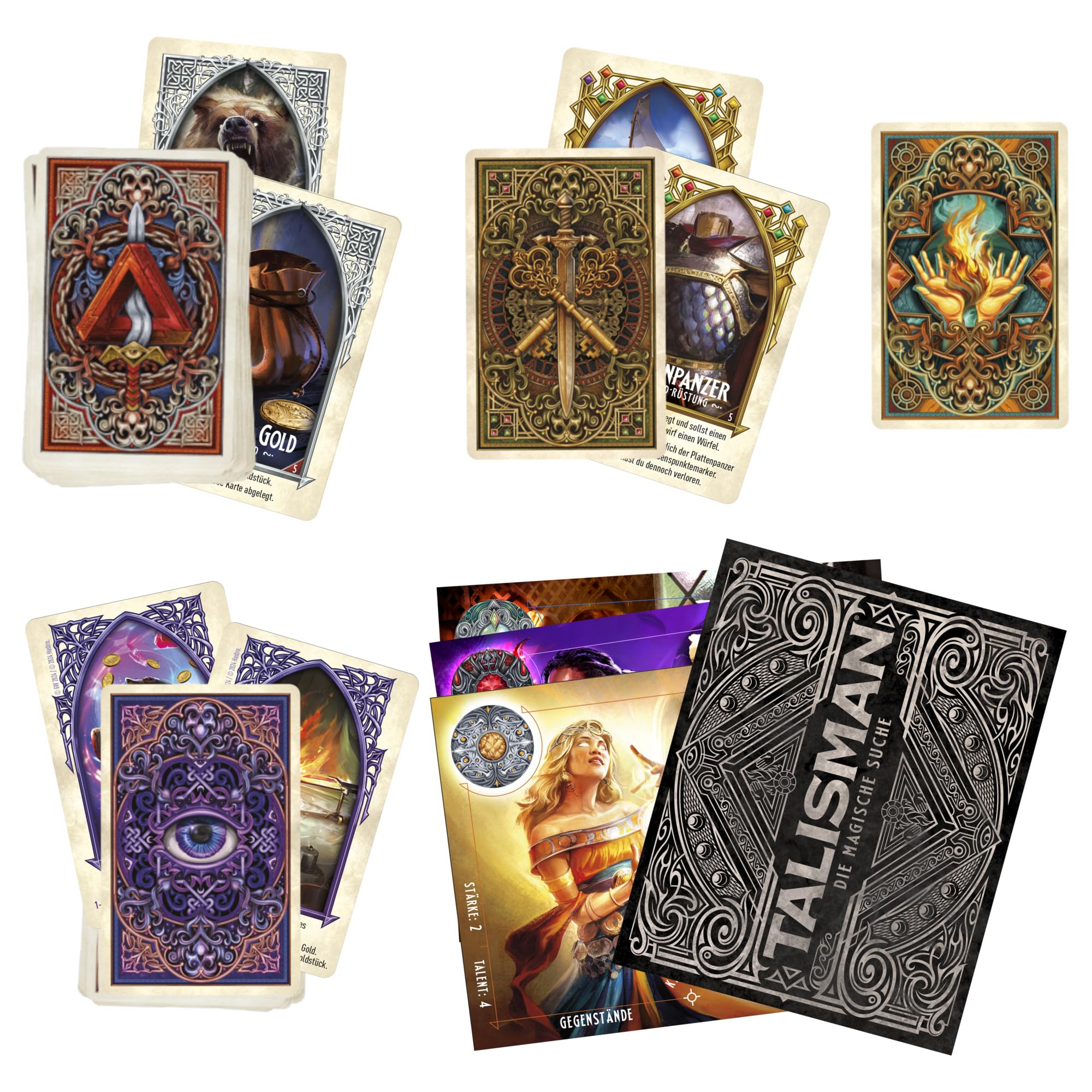 Asmodee Talisman - Espansione "Le Terre Del Fuoco" HE728 - Gioco Da Tavolo Per 2-4 Giocatori - Nuovi Personaggi, Archi E Mappe