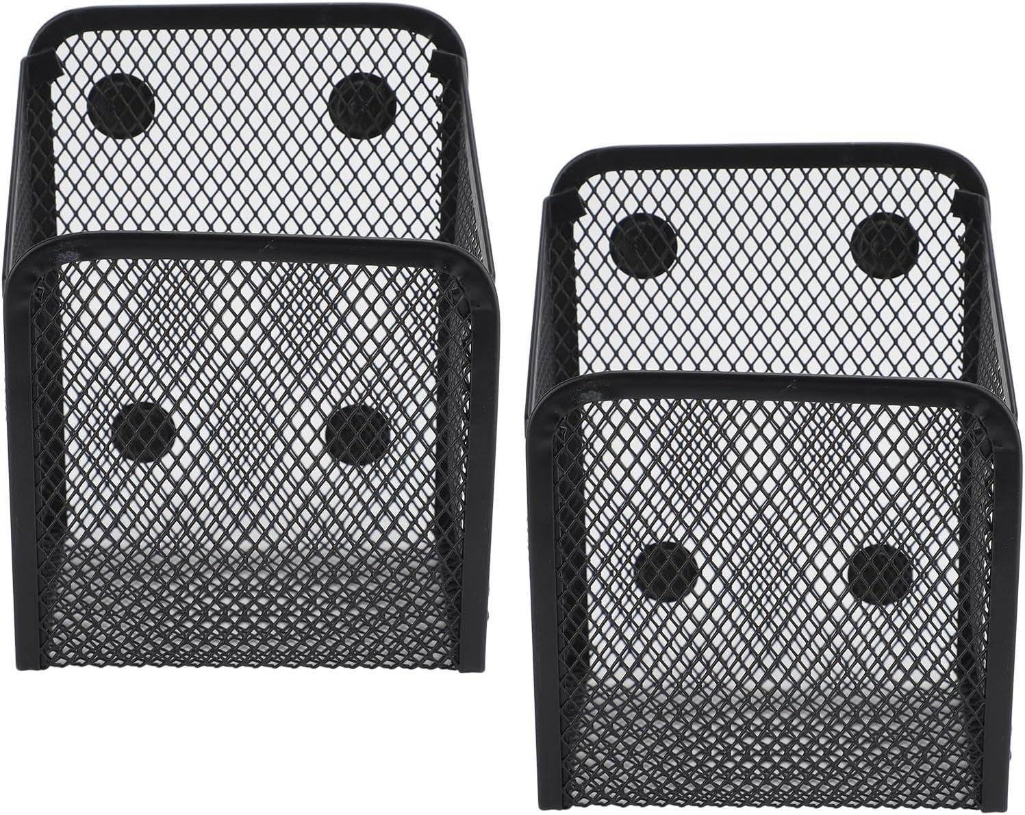 Magnetic Pen Holder Metal Mesh Four Heavy Duty Magnets (2 Pack) image 4