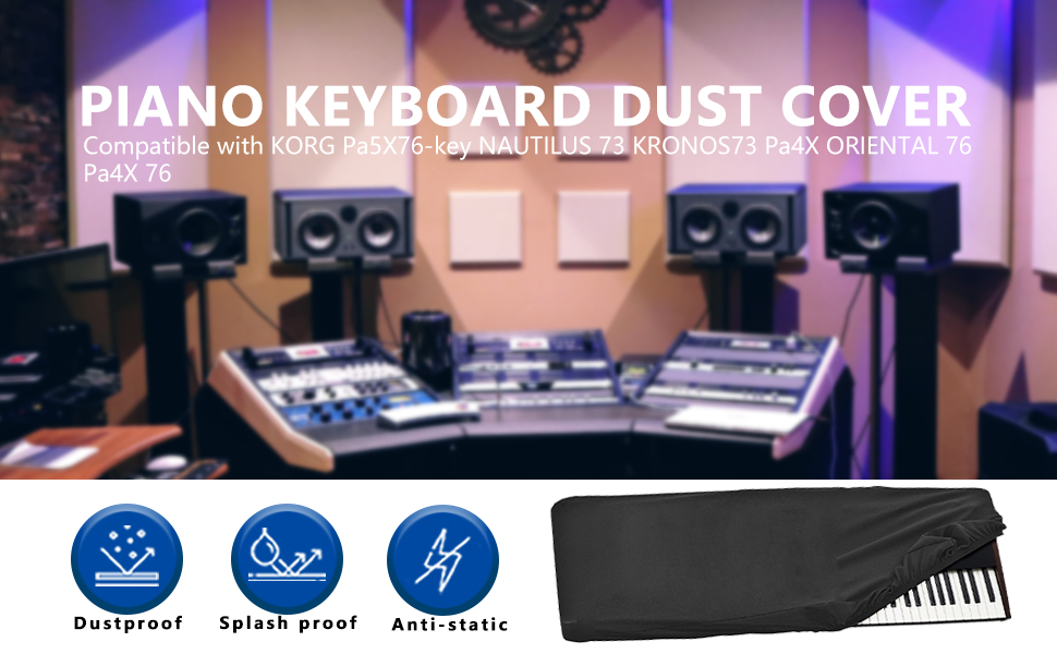 Amazon.com: Musiin 76 keys piano keyboard dust cover, compatible
