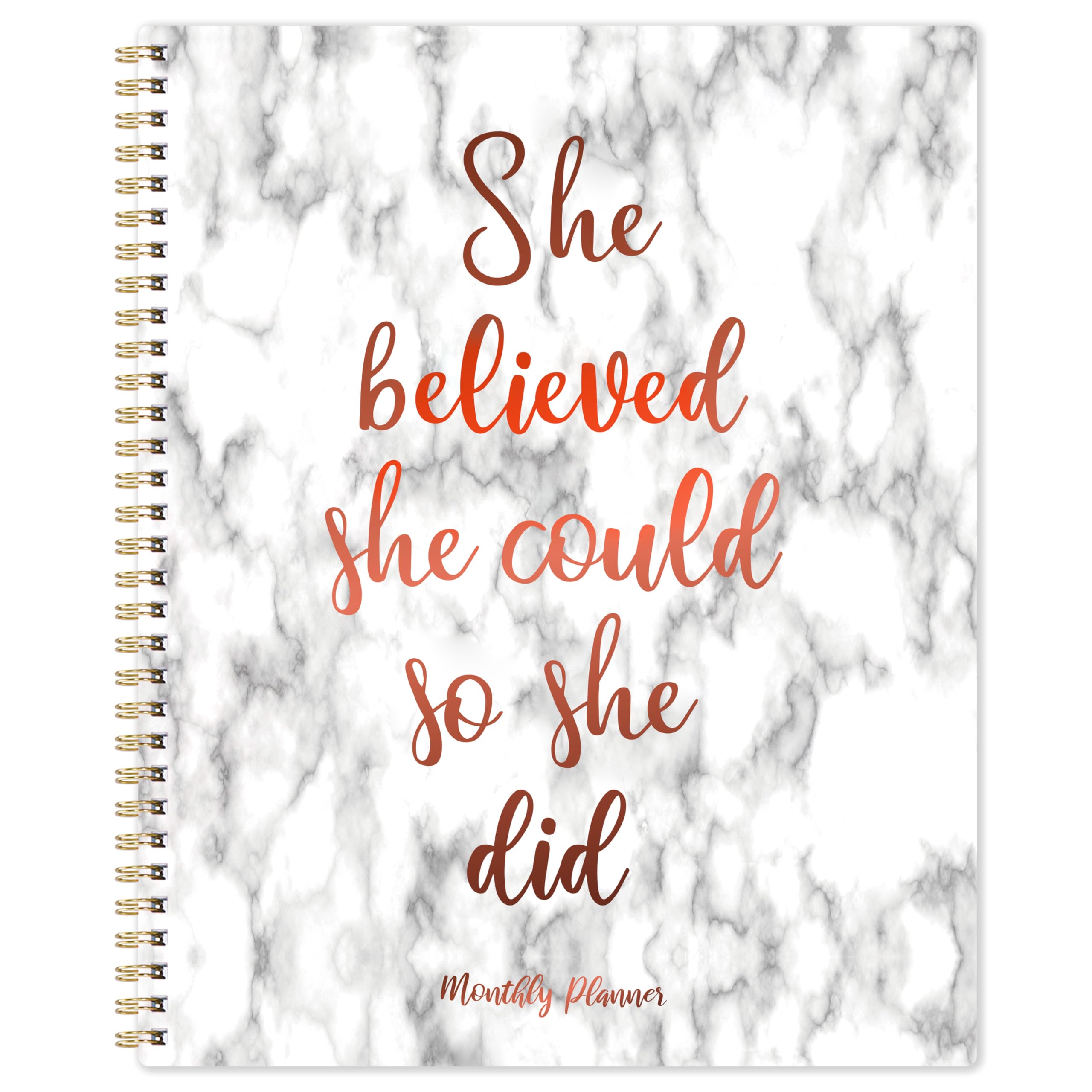 2026-2027 Monthly Planner, 2026-2027 Planner, January 2026 - December 2027, 8.5“ x 11” with Ample Blocks and 2 Years Monthly Tabs