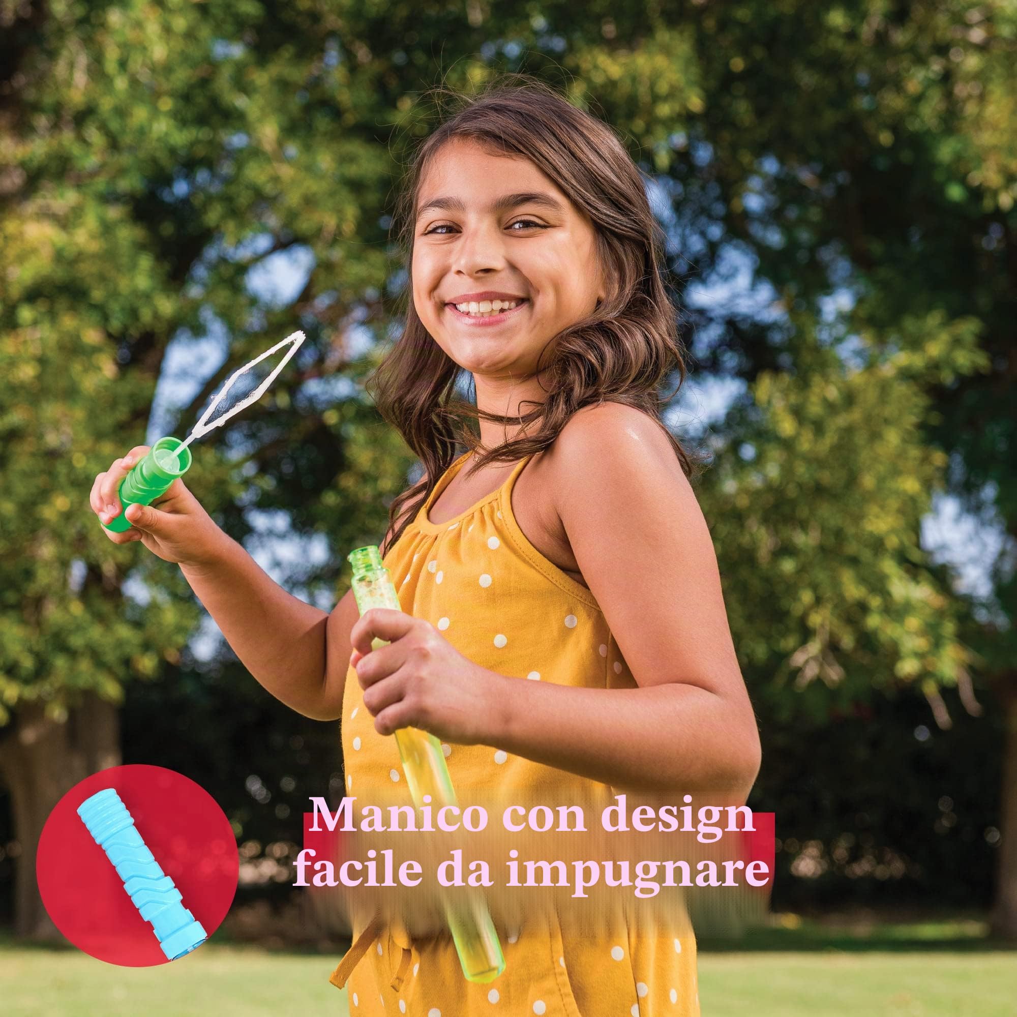 JOYIN Confezione da 24 bacchette a bolle di grandi dimensioni per giocattoli estivi attività all'aperto e interni Pasqua bolle e bomboniere per bambini