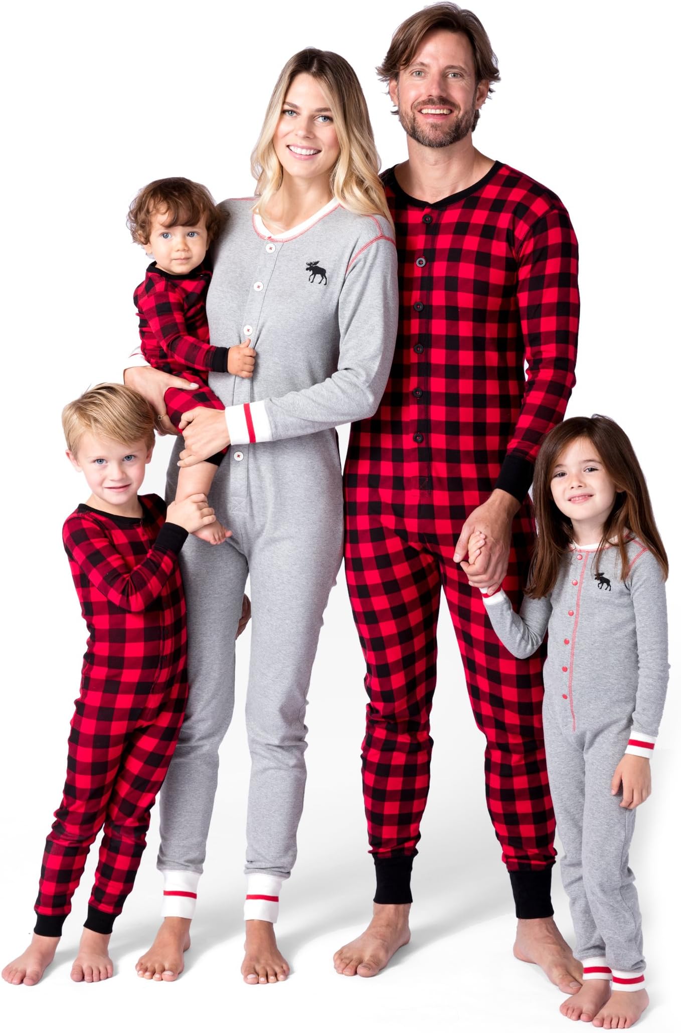 Little Blue House by Hatley Women's Moose Family Union Suits