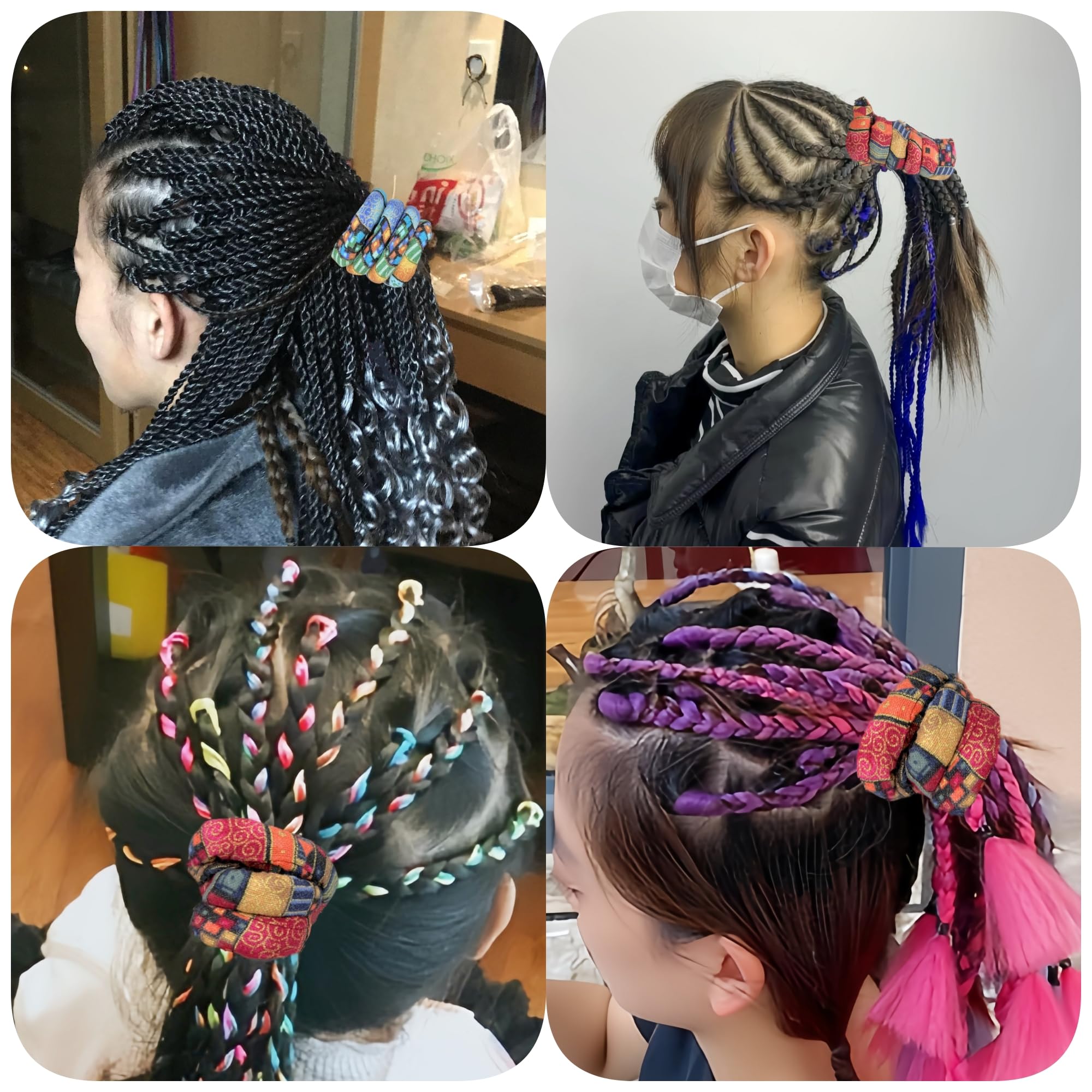 4 Spiral Lock Hair Ties Dreadlock Accessories for Braids Amazon.com : 4 Pieces Spiral Lock Hair Tie, Dreadlock Hair  main image 3