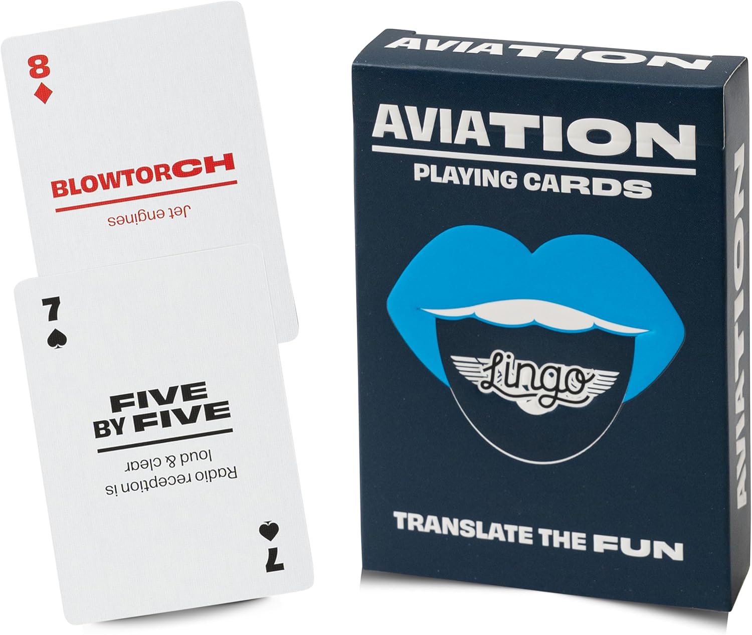 Aviation Lingo Playing Cards | Travel Flashcards | Learn Aviation Slang Vocabulary in A Fun & Easy Way | 52 Essential Translations | Pilot | Aero