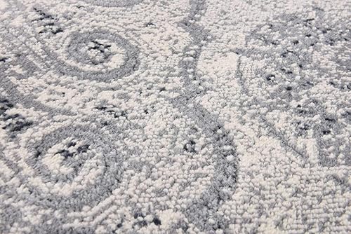 Miniatura 5 de Unique Loom Chateau Collection - Alfombra Wilson (3' x 13' 1", alfombra de pasillo, azul oscurogris)