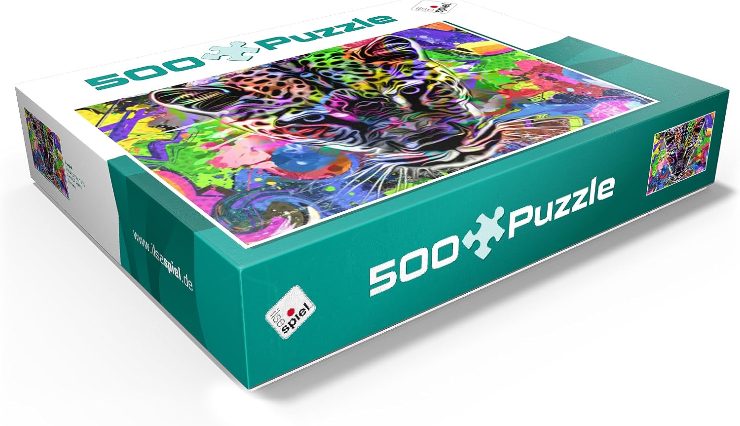 MyPuzzle Fantastic Leopard - Premium 500 Piece Jigsaw Puzzle - Made in USA