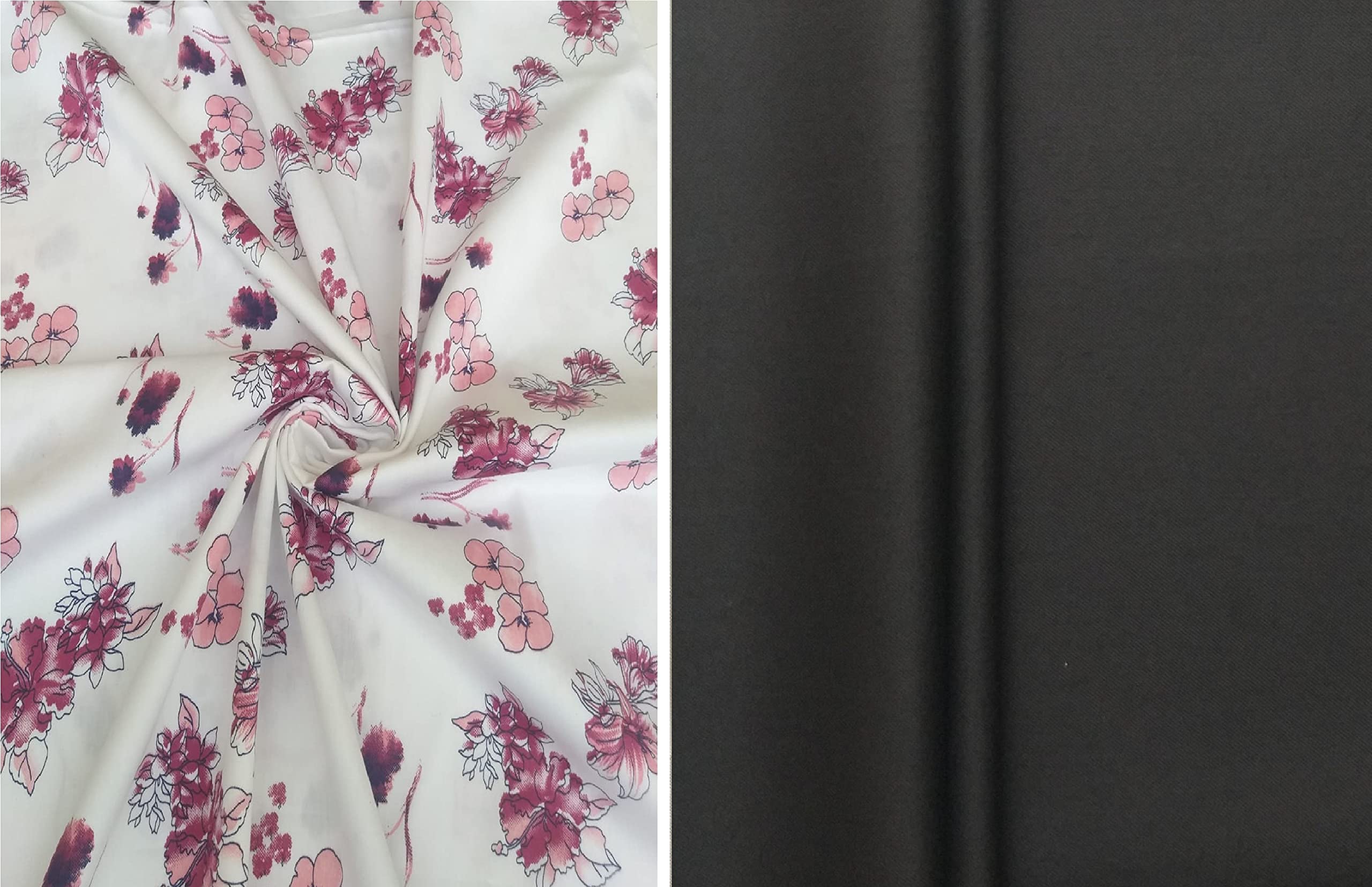 Pri & Su CottLinns Combo of Giza Cotton Printed Shirt 110005 & Trouser Fabric 90025-picture-36