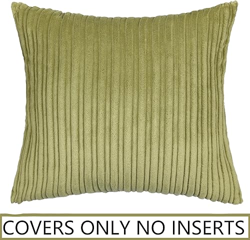 Miniatura 14 de UGASA - Juego de 2 fundas de almohada de terciopelo a rayas, funda decorativa para cojín con cremallera oculta para el hogar, sofá, dormitorio,