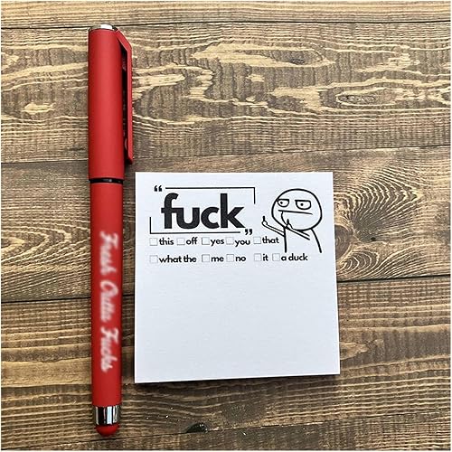 Miniatura 3 de Divertidas calcomanías y bolígrafos, juego de bolígrafos recién hechos, divertido tapete de escritura y suministros de oficina, divertidos