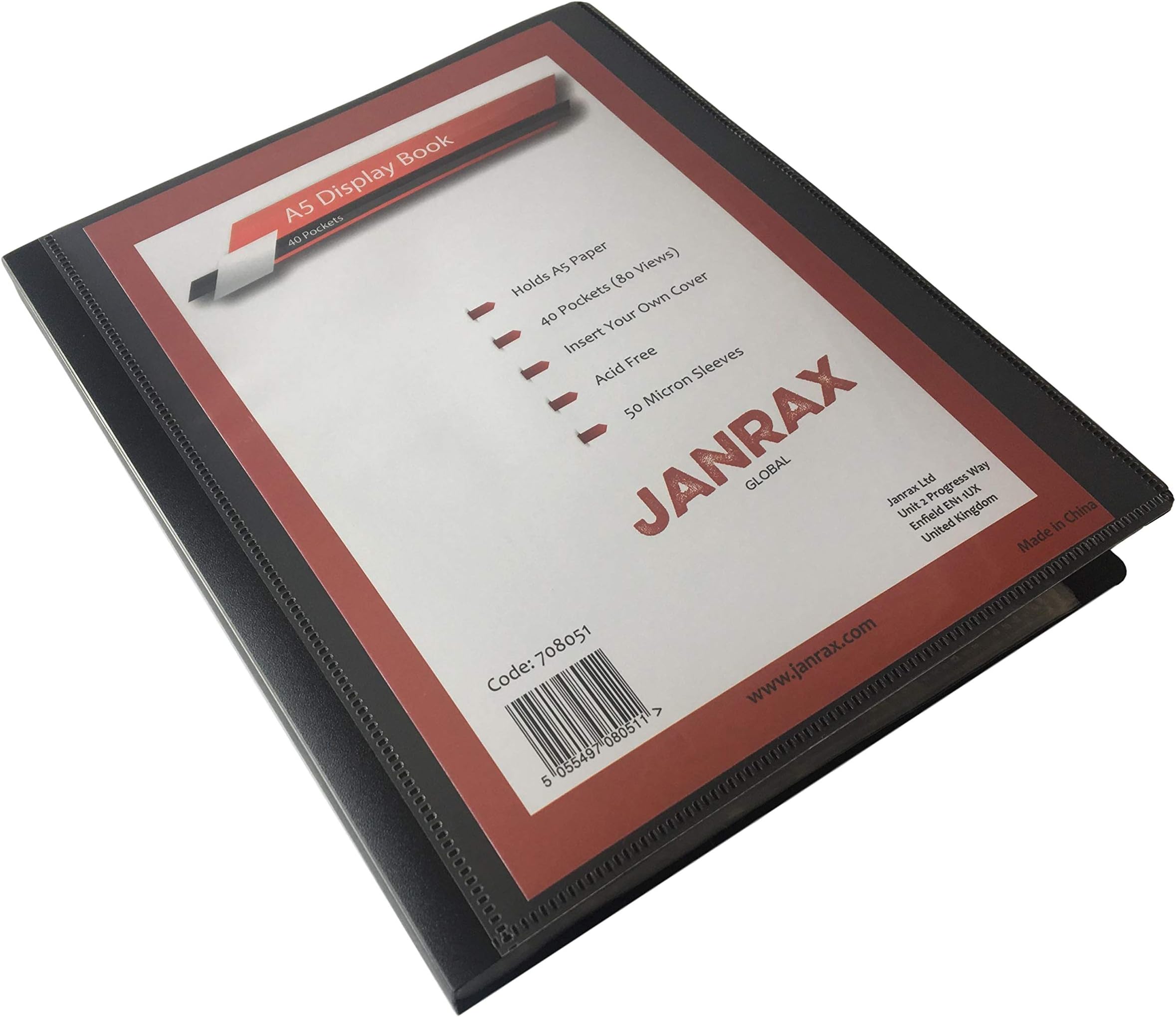 A5 Presentation Display Book 40 Pockets (80 Views) by Janrax