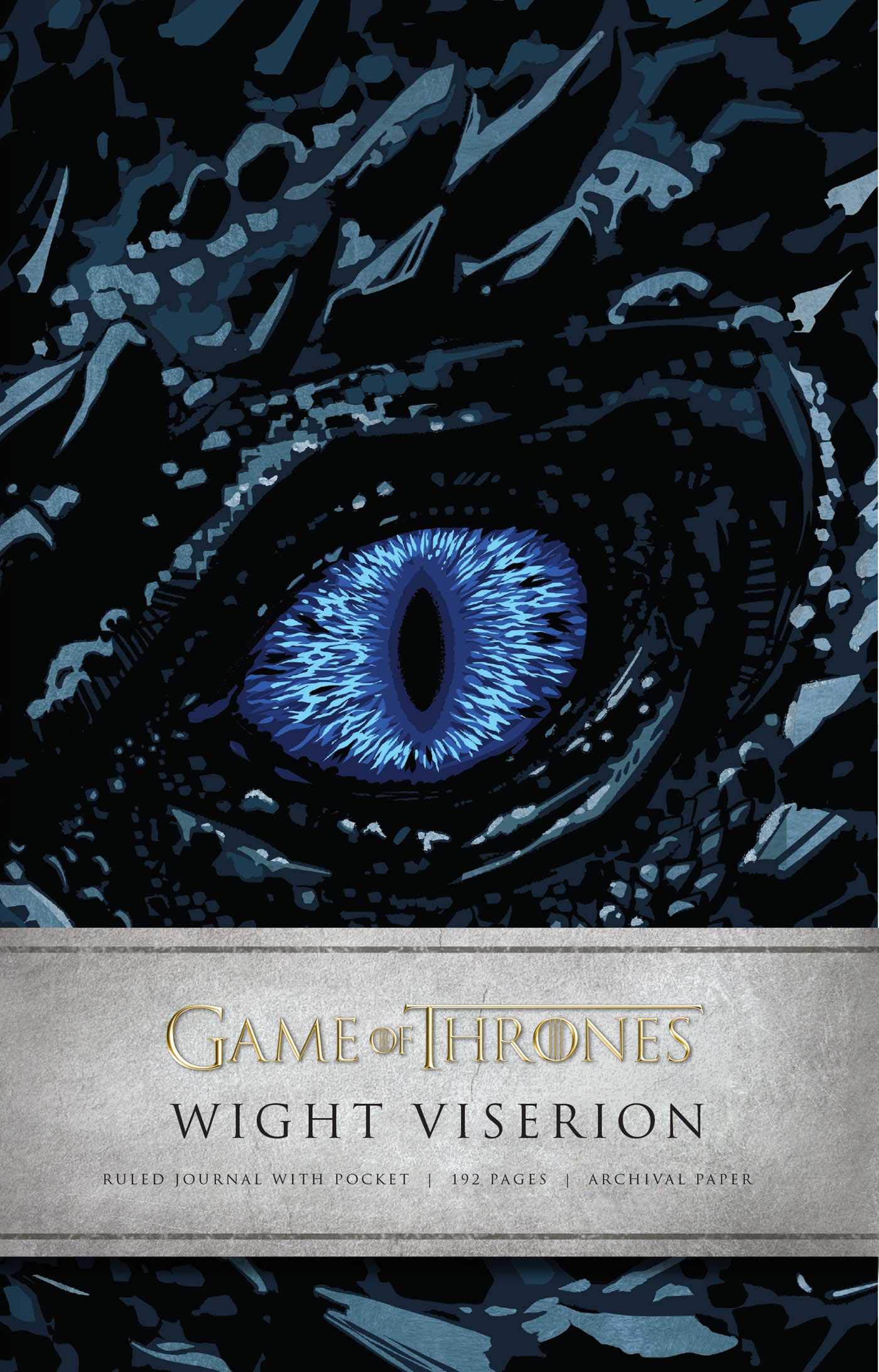 Game of Thrones Wight Viserion Ice Dragon Hardcover Ruled Journal 9781683836773