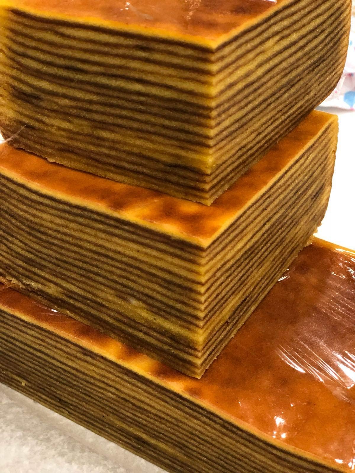 Indonesian Butter Layer Cake - Kue Lapis Legit (Baked in USA) (Half Pan)