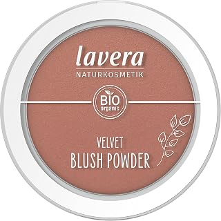 lavera Velvet Blush Powder -Nude Terracotta 03 - fresh complexion - long-lasting - velvety & light texture - vegan - natural cosmetics - 5g