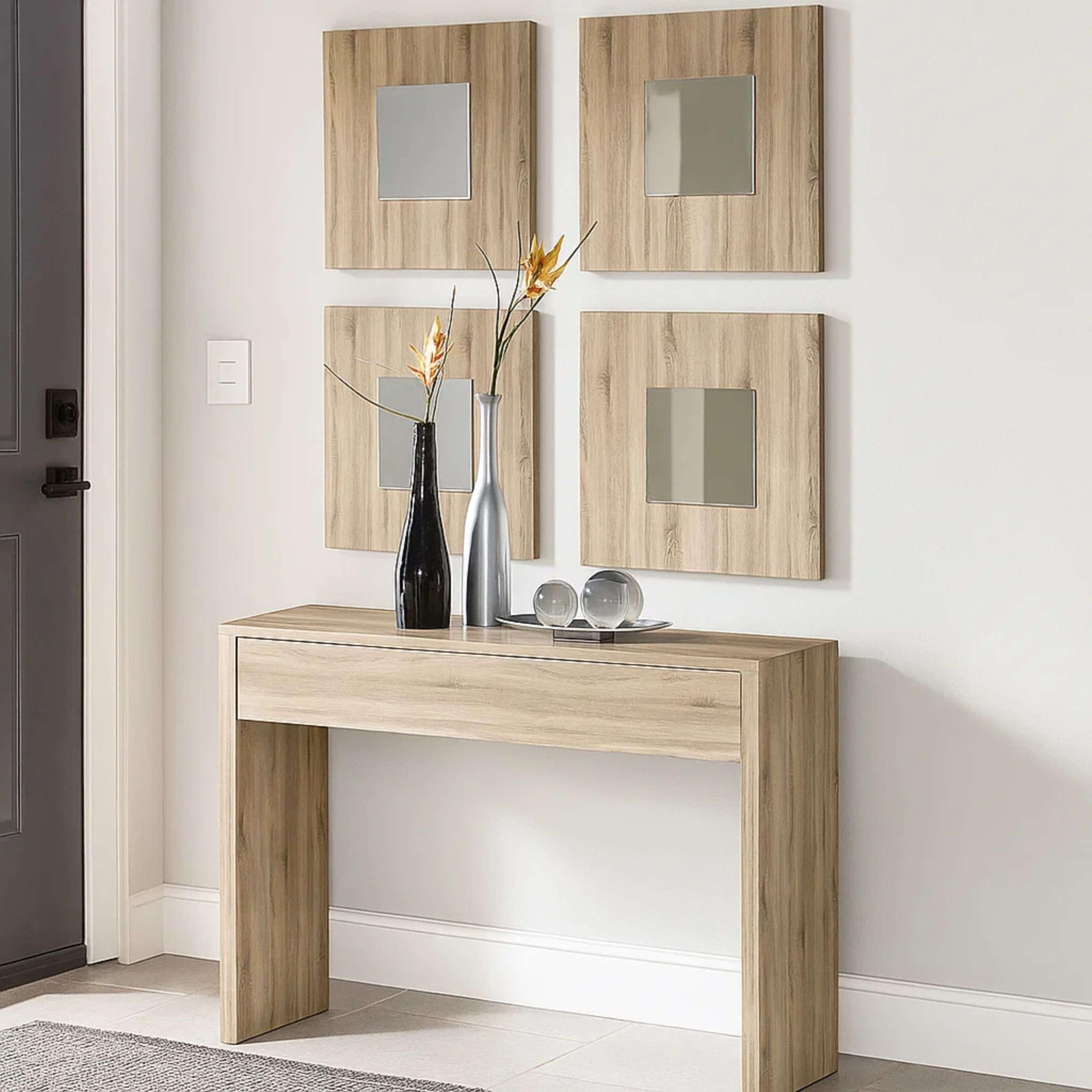 Miroytengo Mueble Recibidor Lupe Cambiran para Entrada 100x76x30 cm Sin Espejo