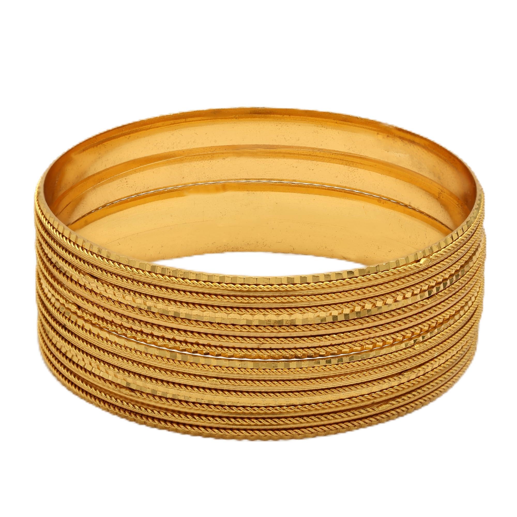 Gold Plated Bangles for Women's & Girl's