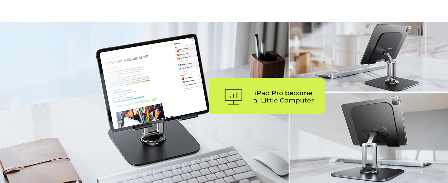 Amazon.com: LISEN for iPad Stand Holder [All-Metal Foldable