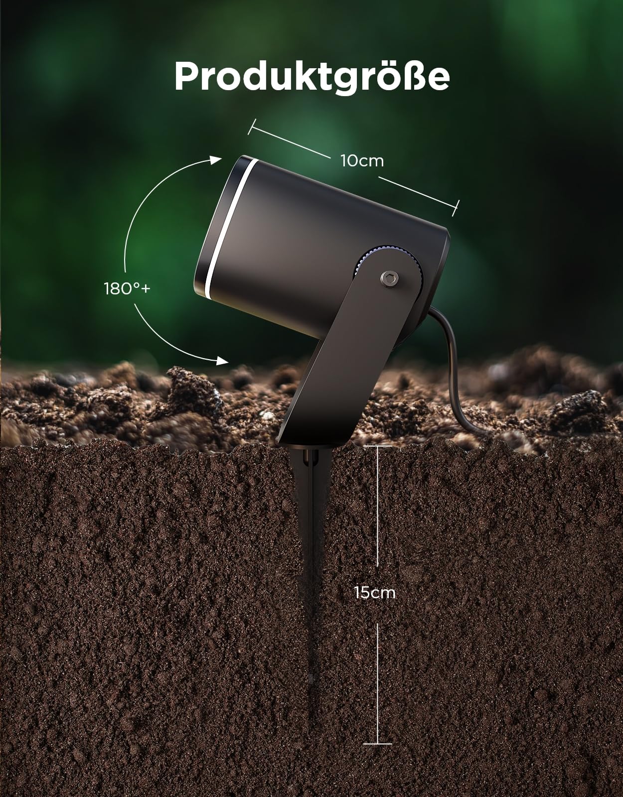 Govee Outdoor LED Strahler IP67 Wasserdichte Gartenbeleuchtung RGBWIC Dimmbar 700lm 2 Pack