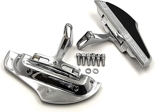 Miniatura 8 de SMT- Soporte de montaje para tablero de piso de pasajeros cromado con aleta de tiburón compatible con Touring de 93 en adelante [B07PPC3WR9]