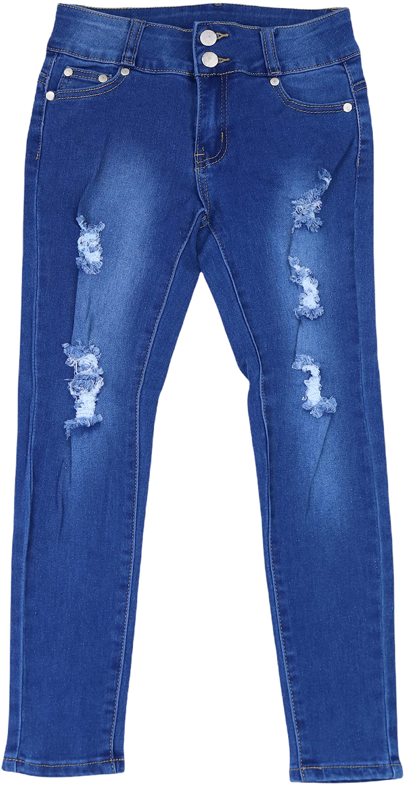 ToBeInStyle Girl’s Denim Easy Styling Classic Timeless Everyday Jeans Zip-Up Closure