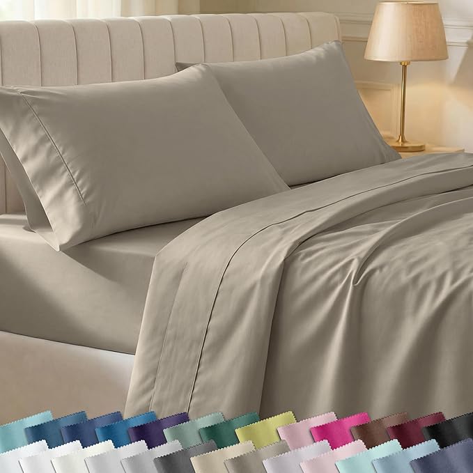 California Design Bed Sheets Queen - Espresso Chocolate Brown