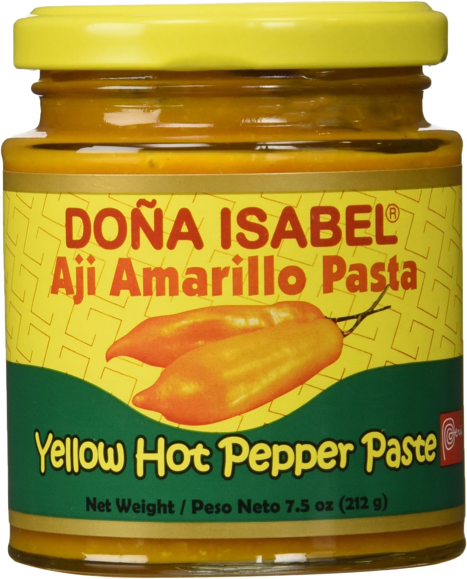 Doña Isabel Aji Amarillo Molido (Yellow Hot Pepper Paste) 7.5oz Single Bottle - Product of Peru