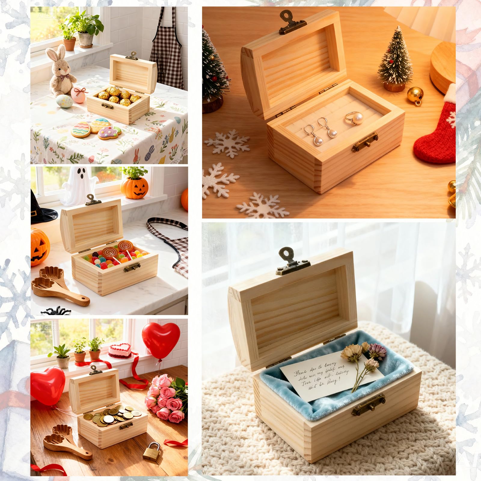 24 Stk Schatztruhe Kindergeburtstag, 9x5.5x5 cm Mini Schatztruhe
