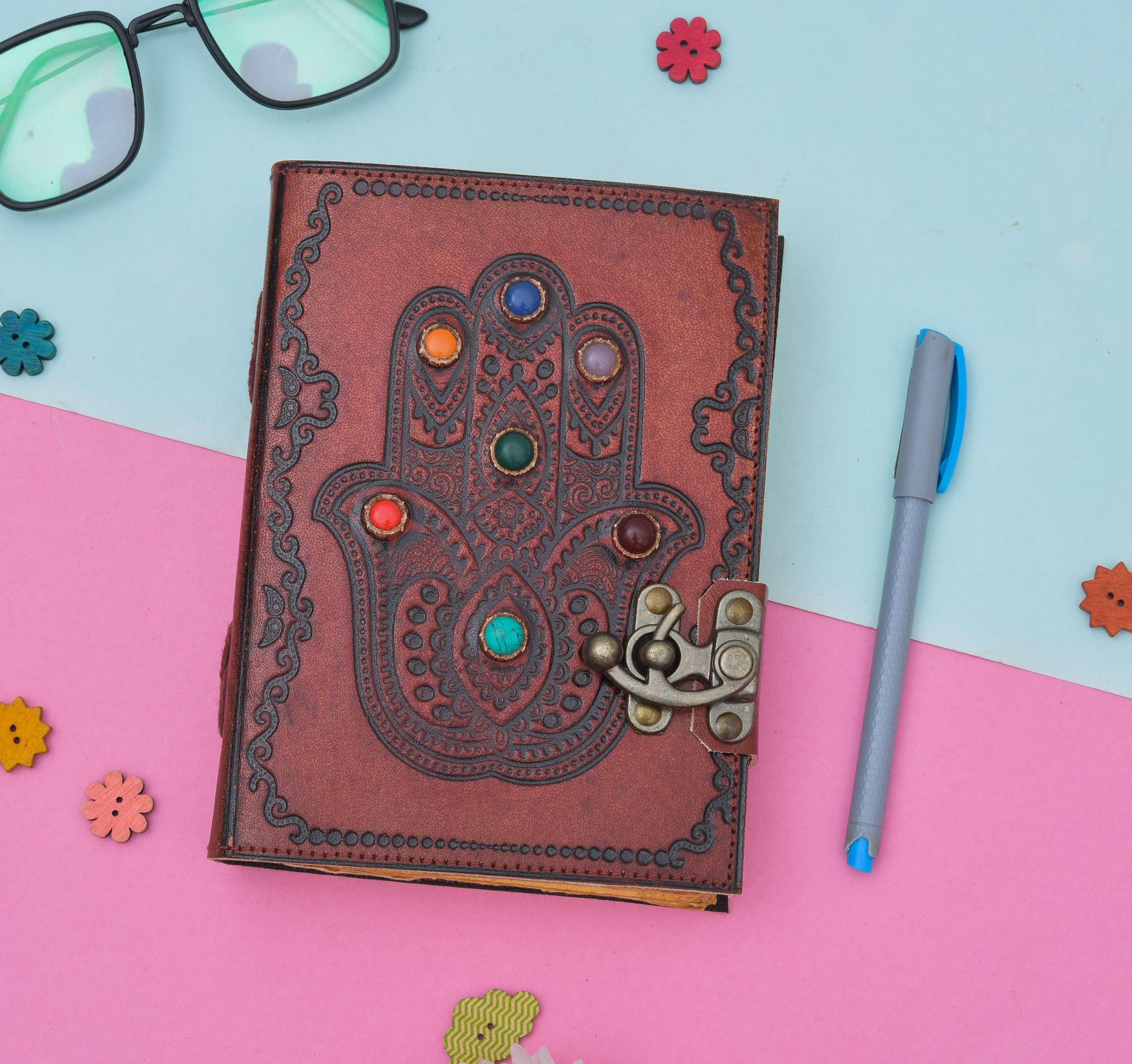 Garlax Genuine Leather Diary Vintage Handmade Leather Journal