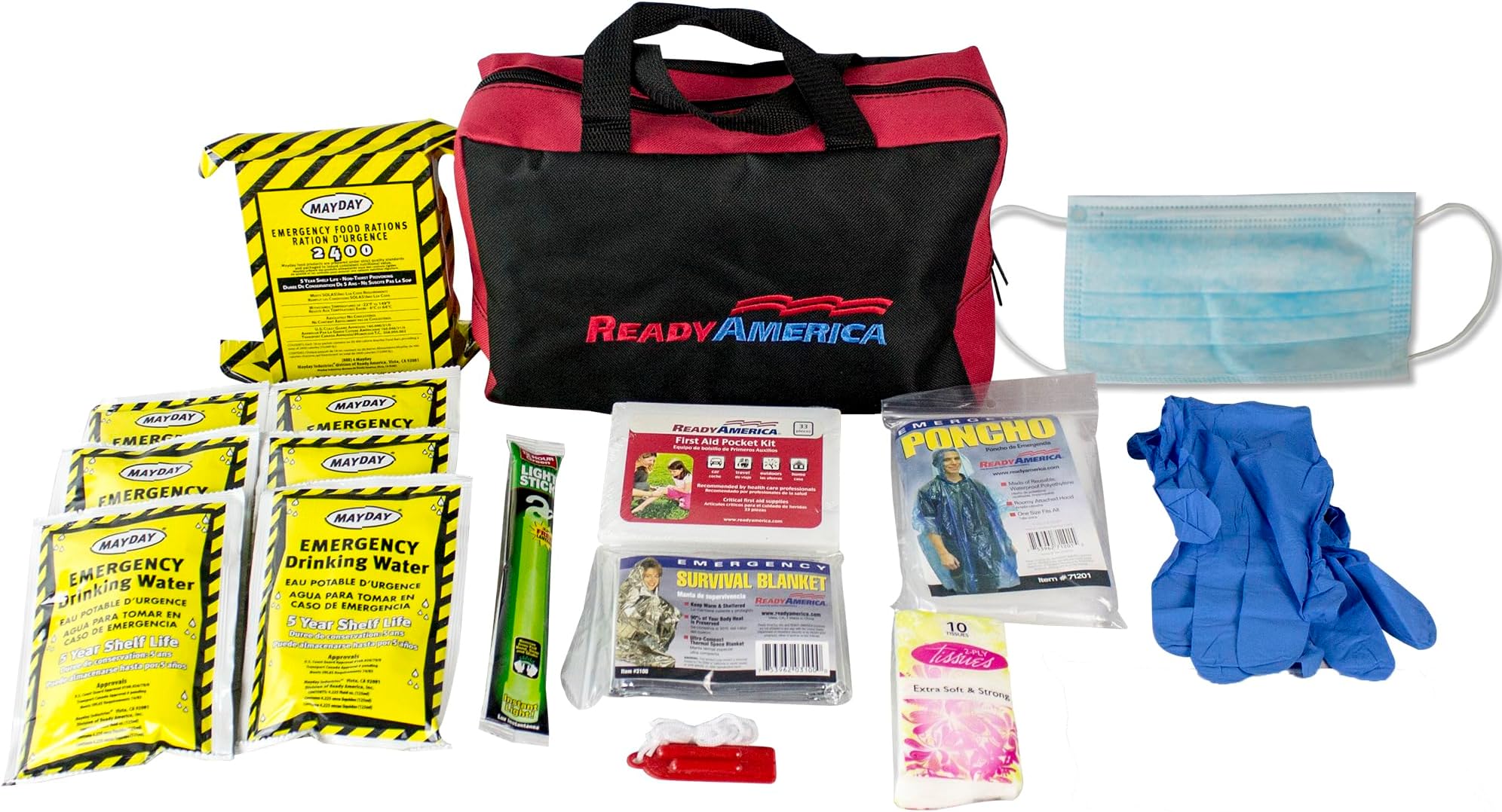 Ready America 70080 Emergency Kit, 1-Person 3-Day Bag