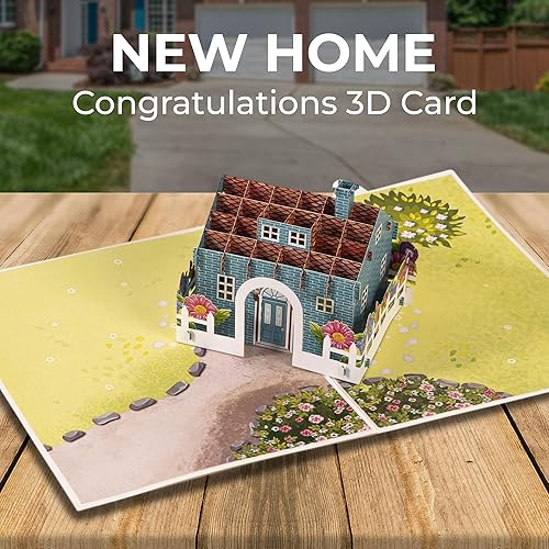 Miniatura 3 de iGifts And Cards Home Sweet Home - Tarjeta de felicitación 3D emergente, regalo de inauguración de la casa, regalo sorpresa de la casa,