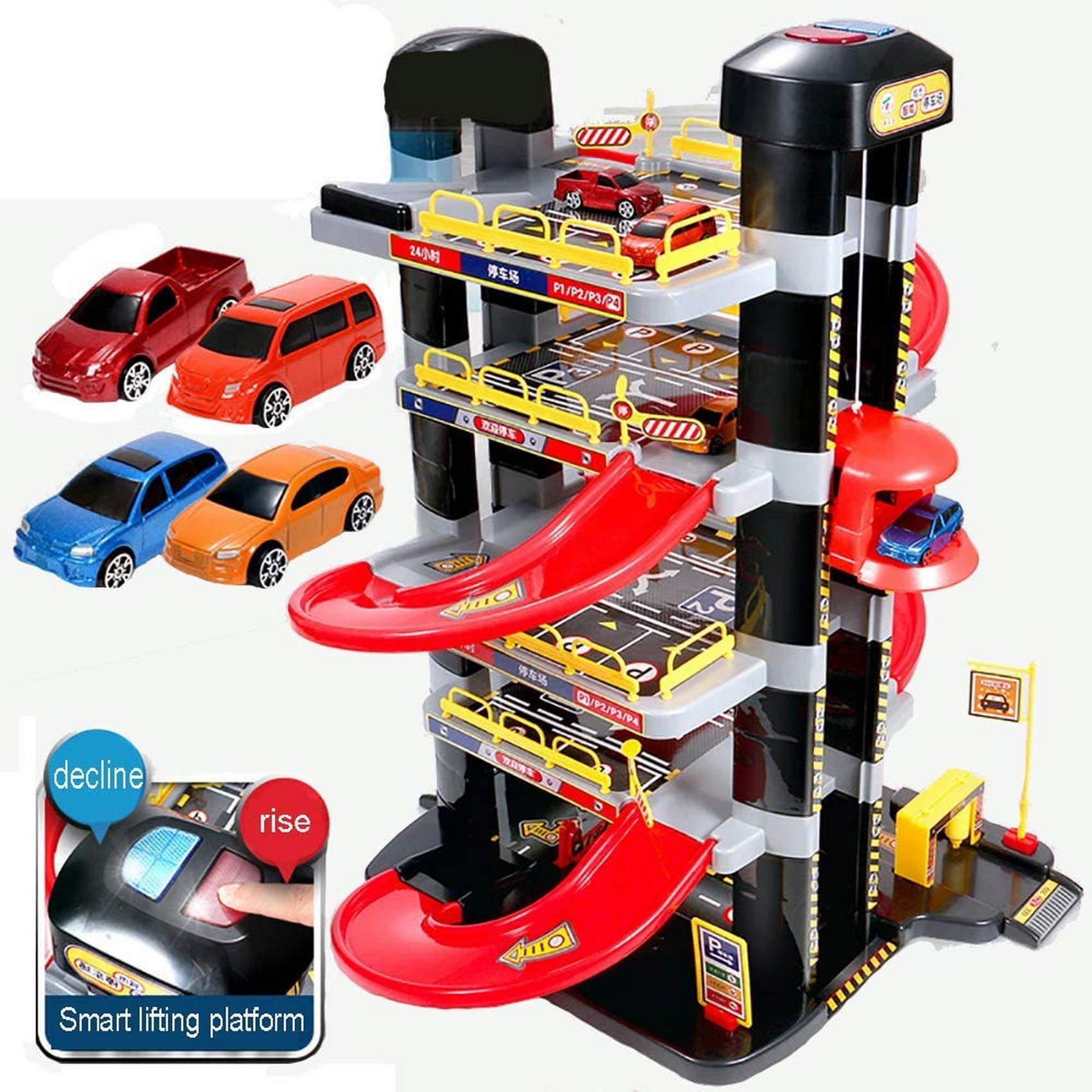 Buy Garage Playset, 3D Car Parking Garage Toys DIY Model Assembly