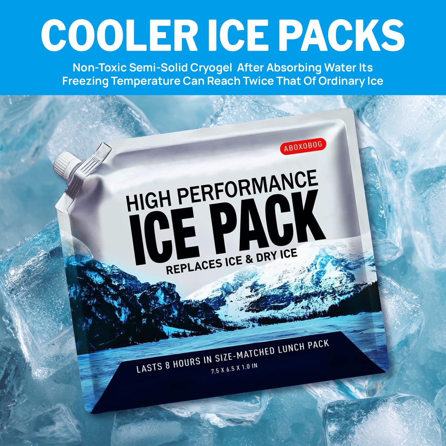 Paquetes de hielo reutilizables para enfriadores, paquetes de gel de larga duración para bolsas refrigeradoras, lonchera, bolsa refrigeradora, mantiene la comida fría fresca (juego pequeño