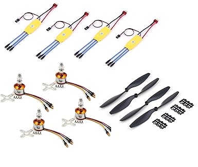 INVENTO 4Pcs 1400KV BLDC Brushless Motor + 30A ESC + 1145 11x4.5 11 inch Propeller Quadcopter mini kit