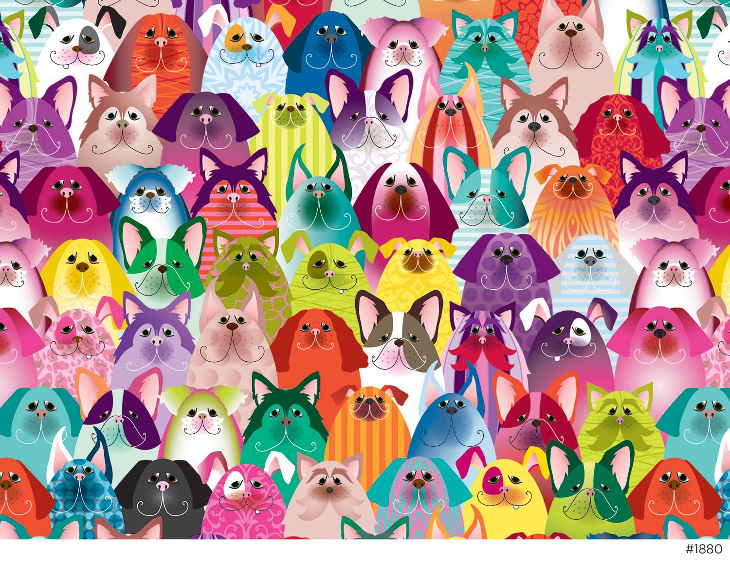 Andrews + Blaine Dogs' True Colors Puzzle (1000-Piece)