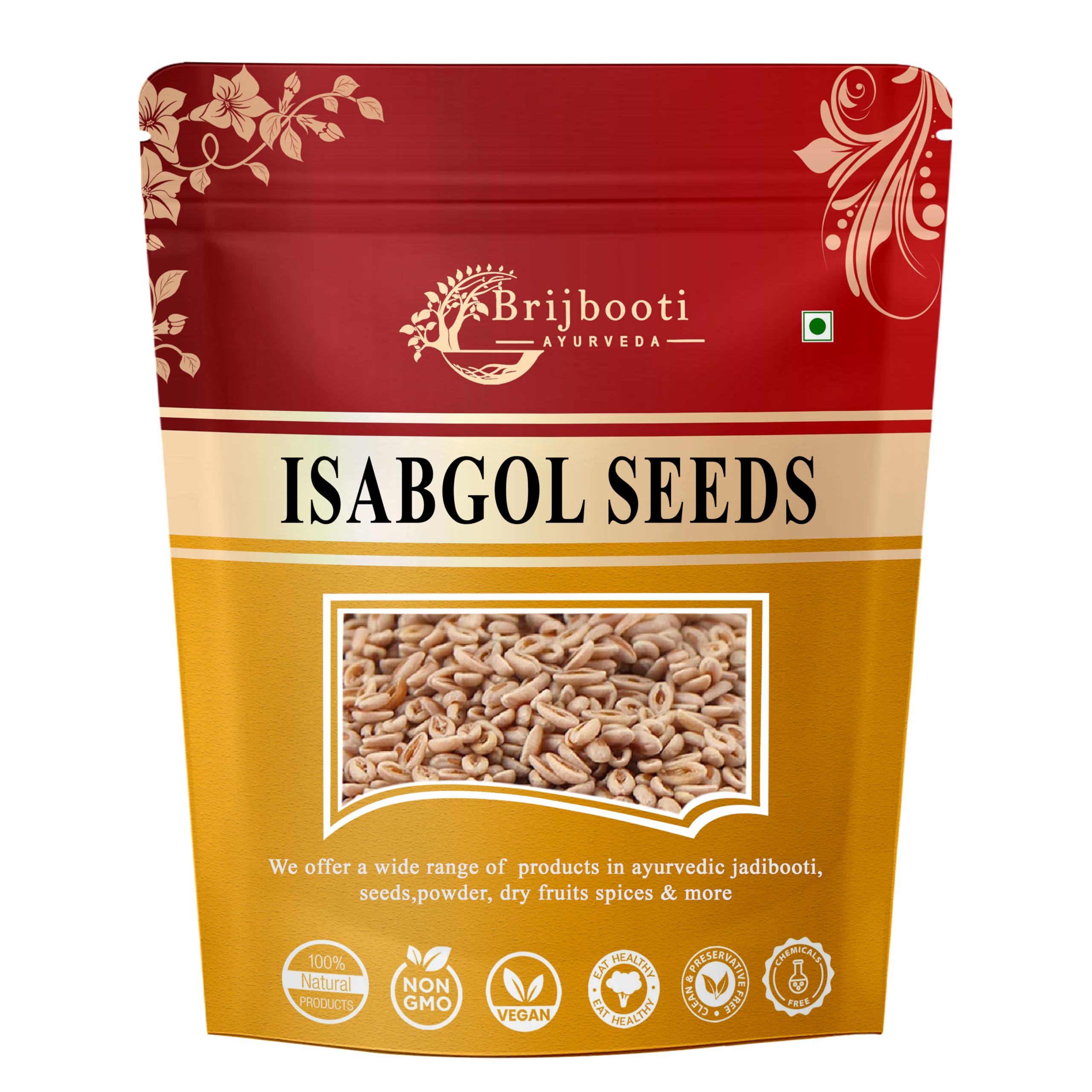 Birju Mahavir - Isabgol Beej - Psyllium Seeds - Edible Isabgol Seeds - Plantago Ovata 200 Gr (B09N9S8LNQ) Amazon Price History, Amazon Price Tracker