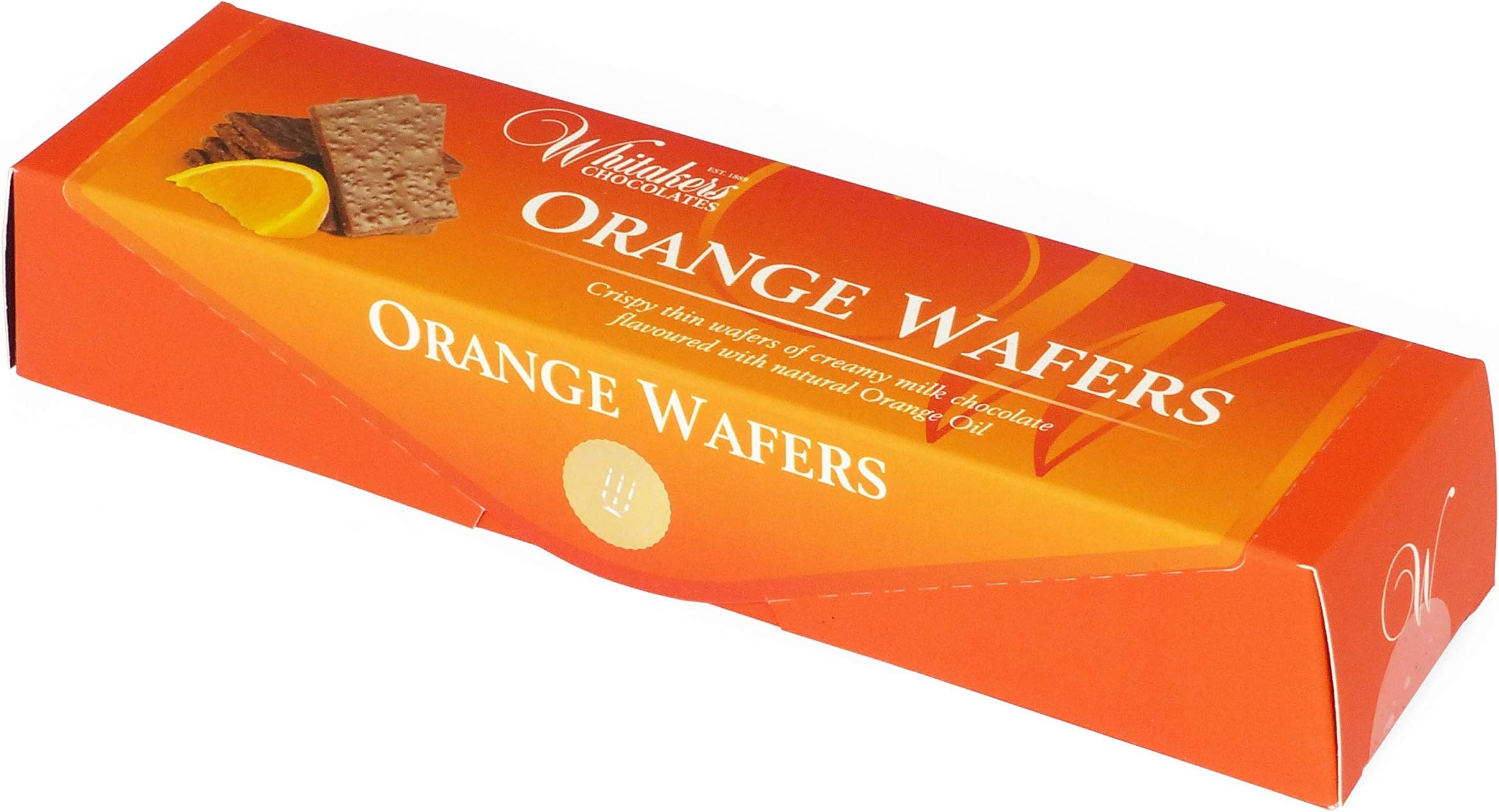 Whitakers Milk Chocolate Orange Wafers, 175 g, WAF03