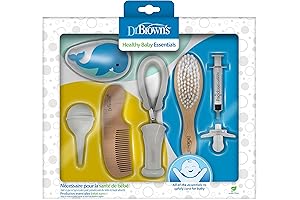 Dr. Brown's 8-Piece Healthy Baby Essentials Care Kit for Complete Nasal and Oral Hygiene